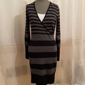 NWT LOFT faux wrap merino/acrylic sweater dress